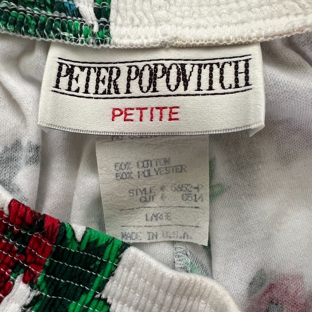 Vintage Peter Popovitch Petite Garden Flower Skirt with Pockets Women's Large - Picture 4 of 7